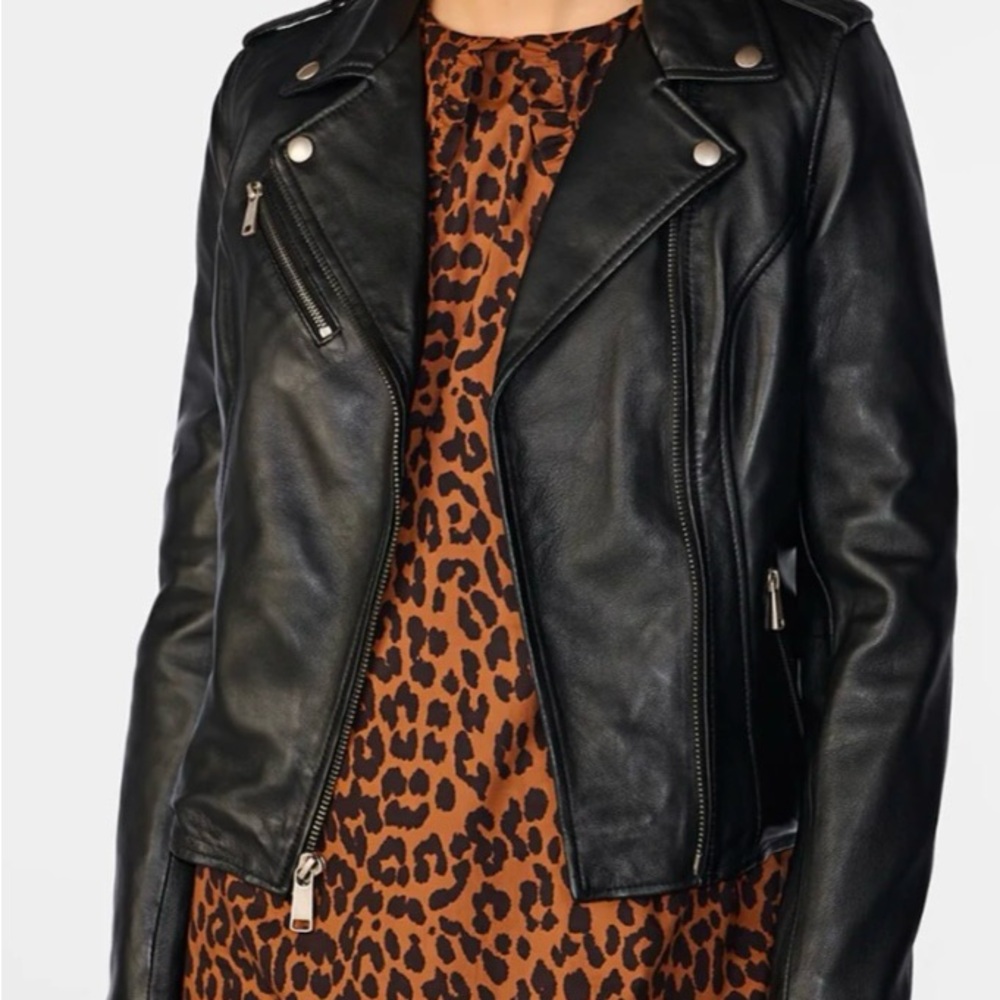 Black Leather Jacket for Women